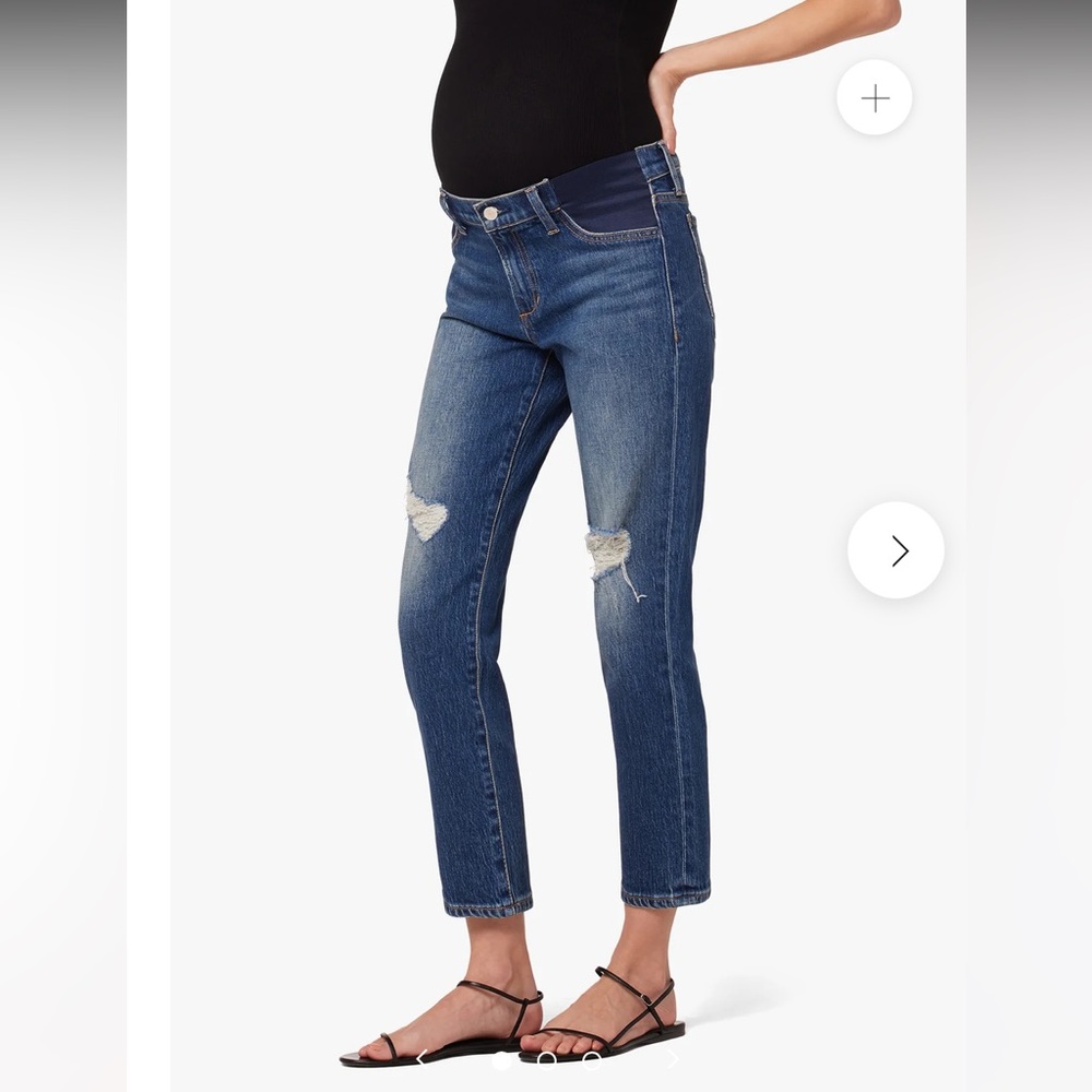 Joe's Jeans The Lara Maternity Straight Leg Cropped Jeans